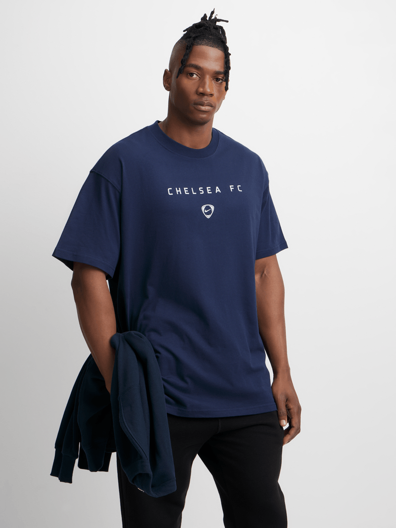 Nike Mens Chelsea T90 Wordmark Navy Tee | Bash