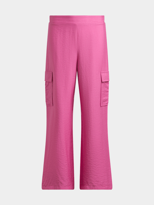 Jet Older Girls Pink Soft Cargo Pants