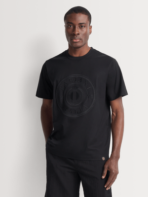 Fabiani Men's Black Bedazzle T-Shirt