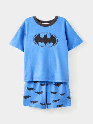 Cotton On Kids Blue Damon Batman Pyjama Set