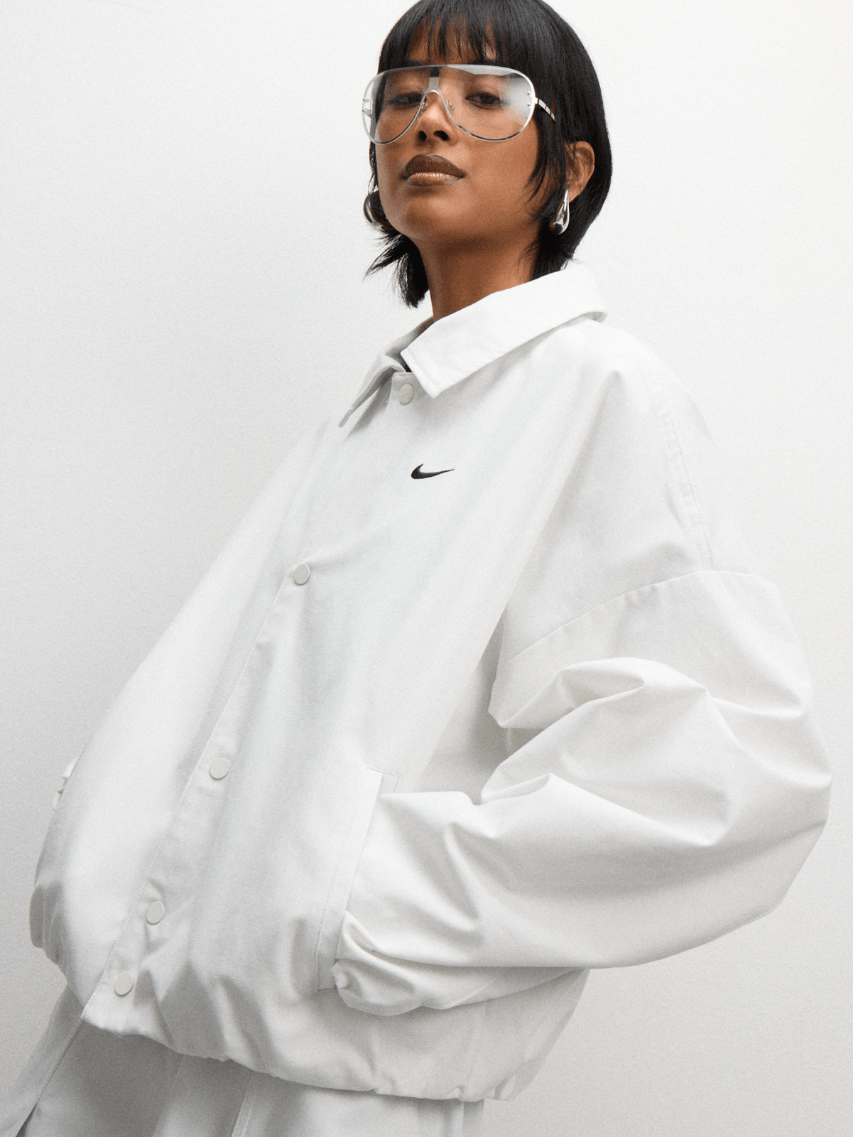 【clore＋】Airy Soft-Sheer Blouson ホワイト SHEER ZIP BLOUSON(FREE WHITE): STUDIOUS: WOMENS｜ STUDIOUS ONLINE