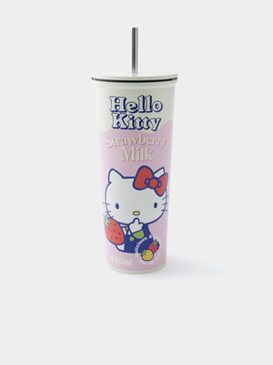 TYPO White Hello Kitty Collab Metal Smoothie Cup