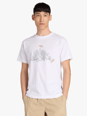 New Balance Men's Athletics Pile While White T-Shirt