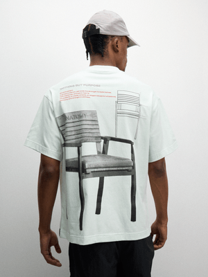 Anatomy Men's 'Chair' Graphic Green T-Shirt