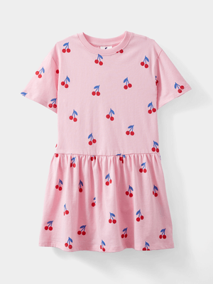 Cotton On Kids Girl Pink Willow Short Sleeve Dress