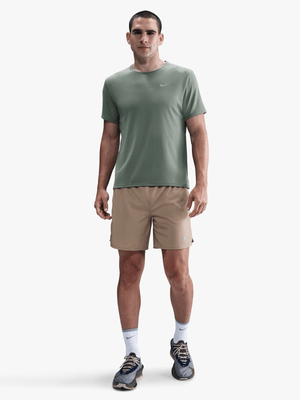 Nike Mens Dri-Fit Miler Clay Green/Reflective Silver Tee