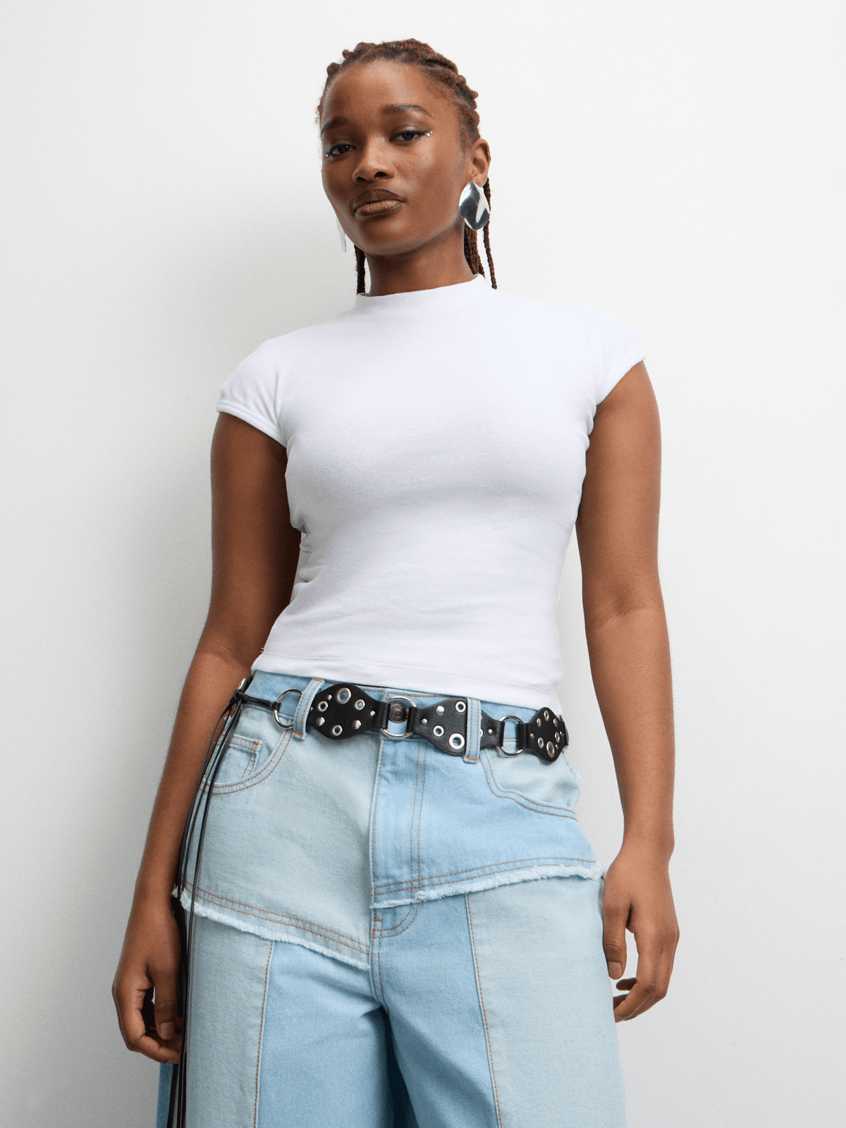 The FIX Women's Brown One Shoulder Top With Side Rush | Bash