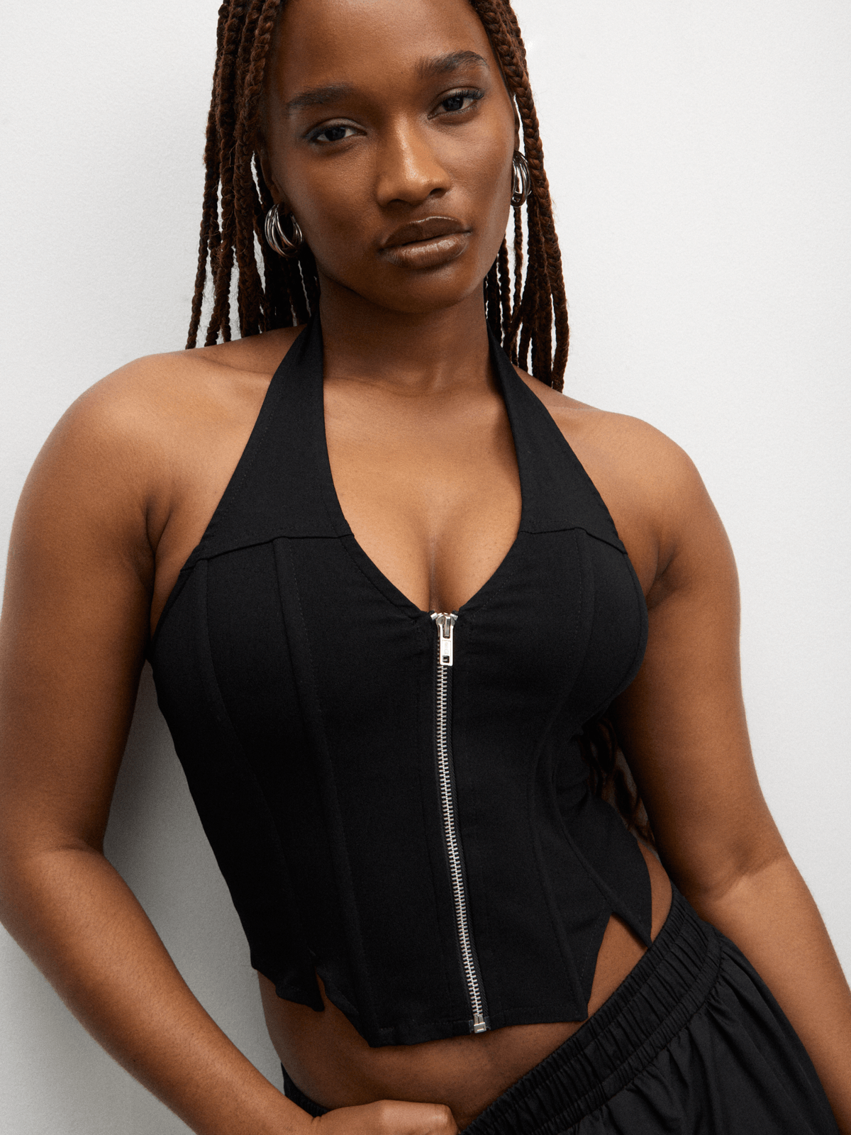 トップス VIAVANDA 2WAY HALTER NECK SWEATSHIRTS トップス VIAVANDA 2WAY HALTER NECK SWEATSHIRTS TOPS – VIAVANDA