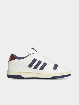 adidas Mens Break Start White/Navy Sneakers