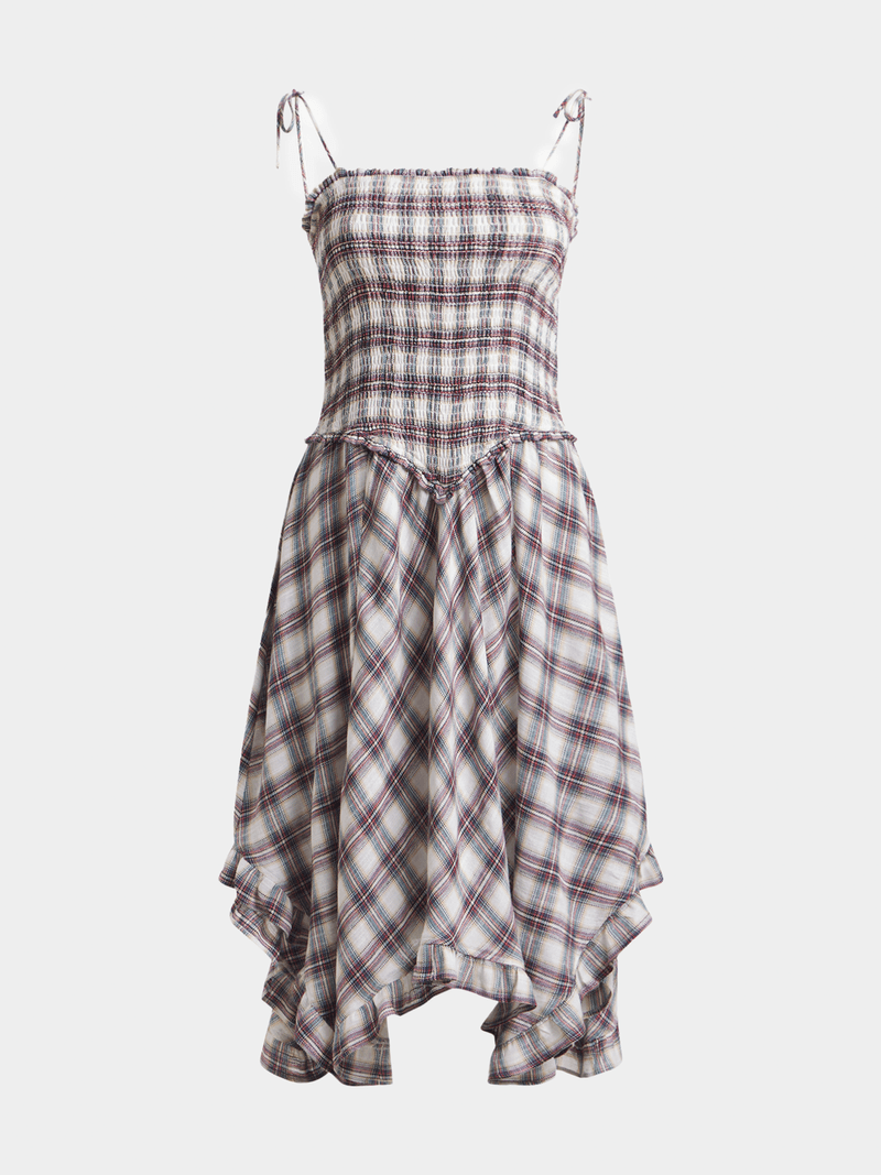 andmary　Hanna check dress ANDMARY】Hanna check dress