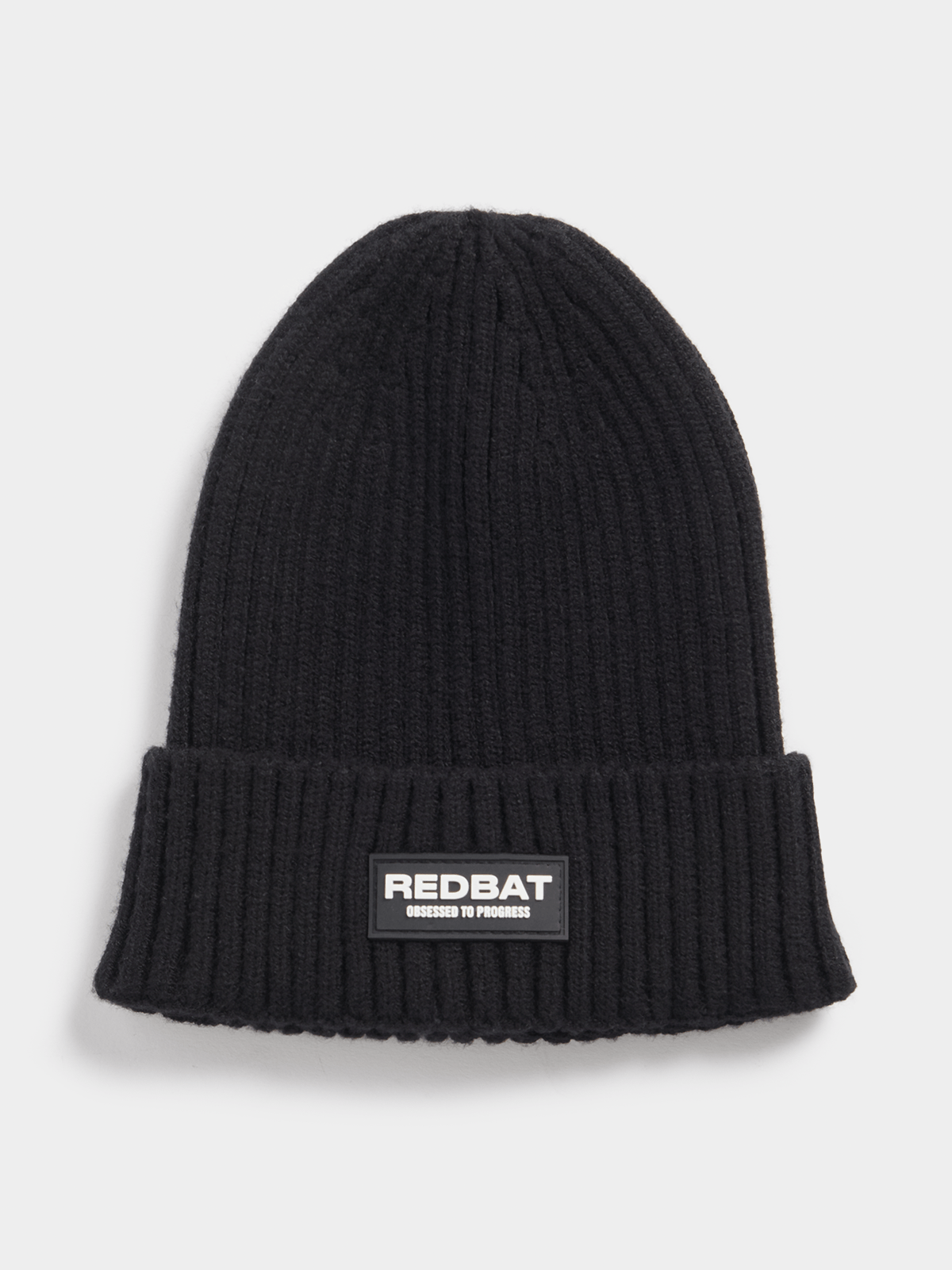 Redbat Black Ribbed Beanie Bash