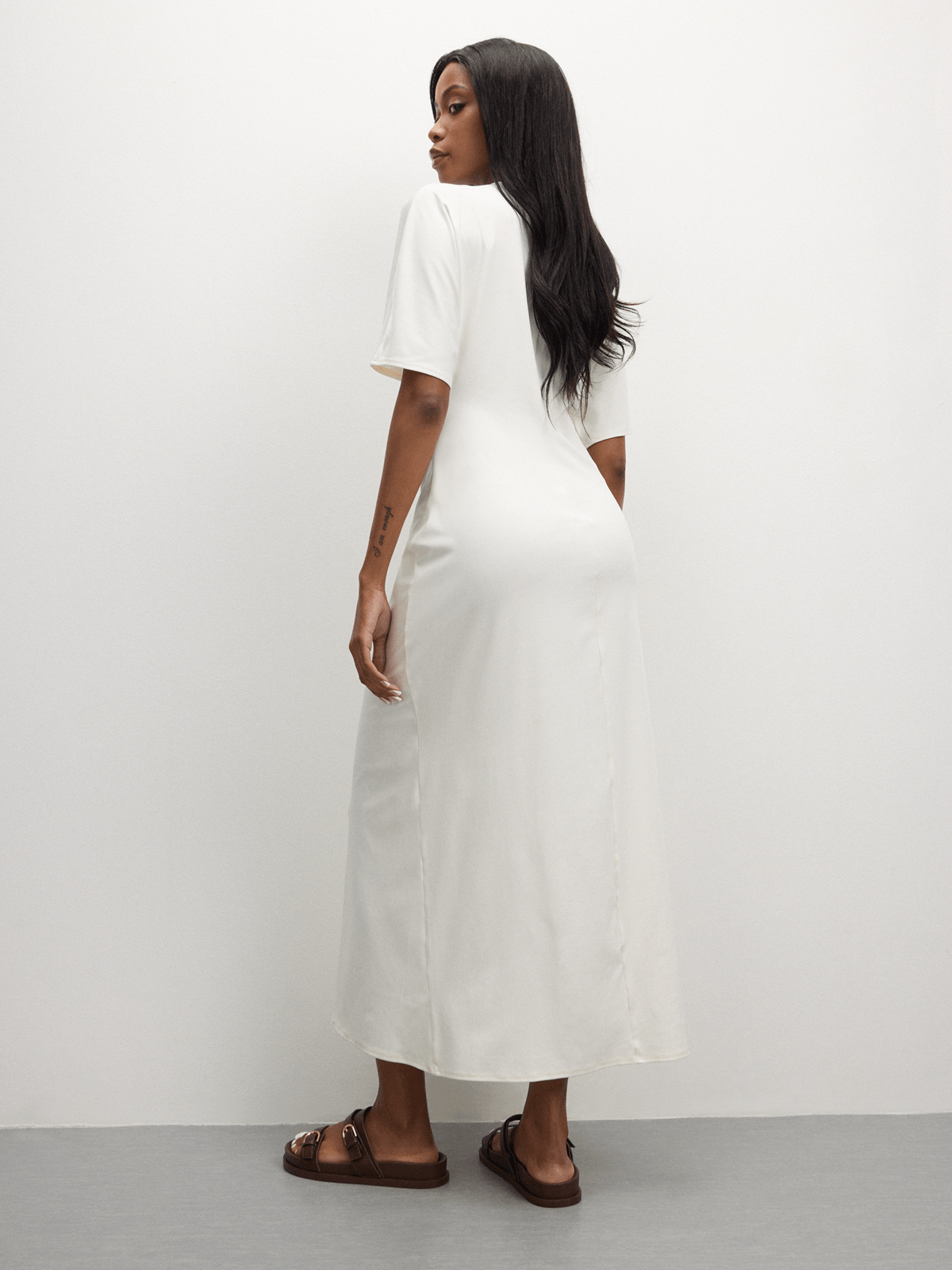The FIX Women's White Hardware Maxi T-Shirt Dress | Bash