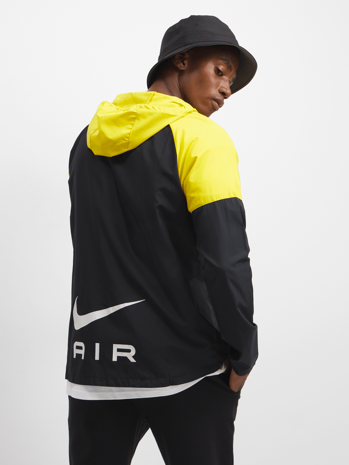 yellow nike jacket men