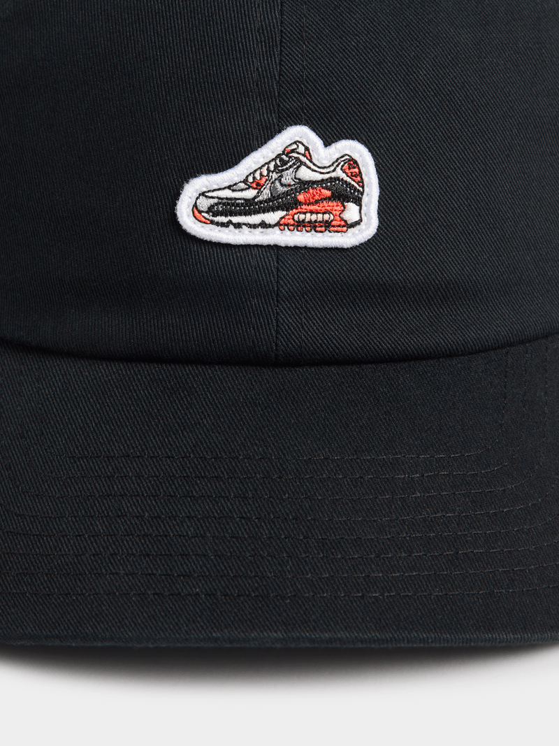 Nike Air Max キャップ ブラック Nike Unisex Club Cap Air Max 90 Patch Black Cap | Bash
