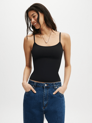 Women's Cotton On Black Hold Me Camisole Top