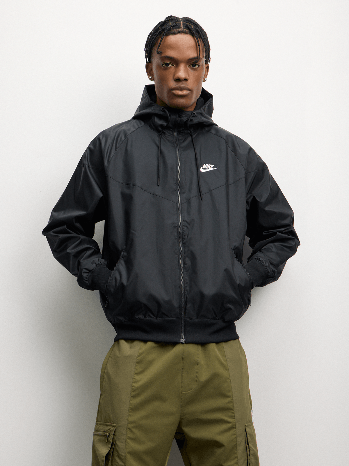 nike jacket windbreaker black