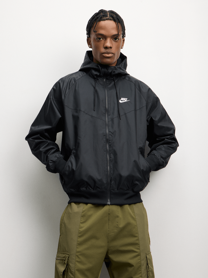 Nike Men's Woven Windbreaker Black Jacket Bash