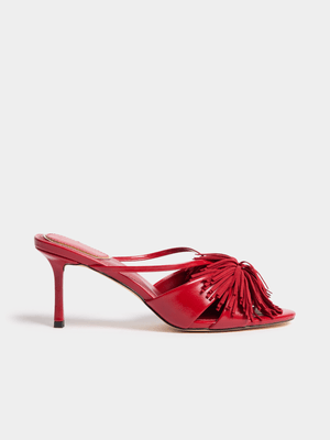 Luella Fringe Mule Heels