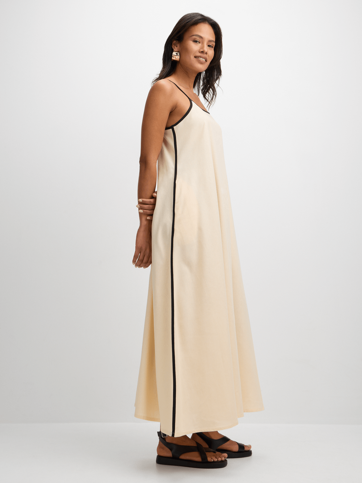 Jet Women's Stone Contrast Binding Maxi Dress Bash