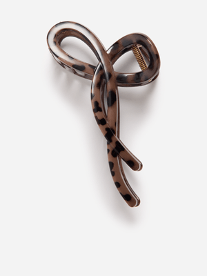 Beauty Box - Wild Coll - Side Bow Claw Clip - Leo