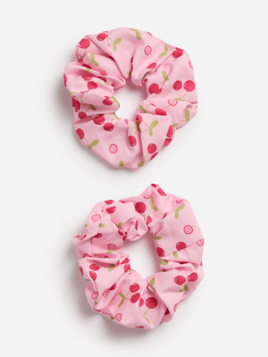 Beauty Box - Cherry Coll - 2 Pcs Cherry Scrunchie