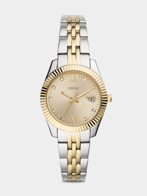 Fossil Scarlette Mini Two-Tone Stainless Steel Bracelet Watch