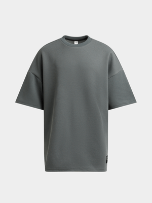 Jet Older Boys Charcoal Textured T-shirt