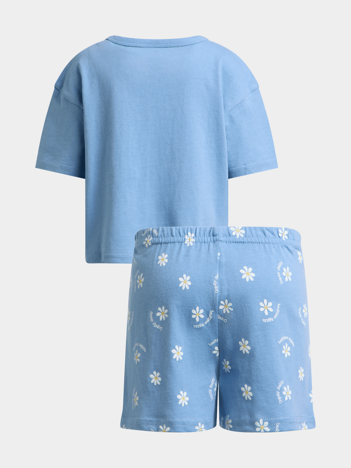 Jet Older Girls Blue Daisy Short PJ Set Bash
