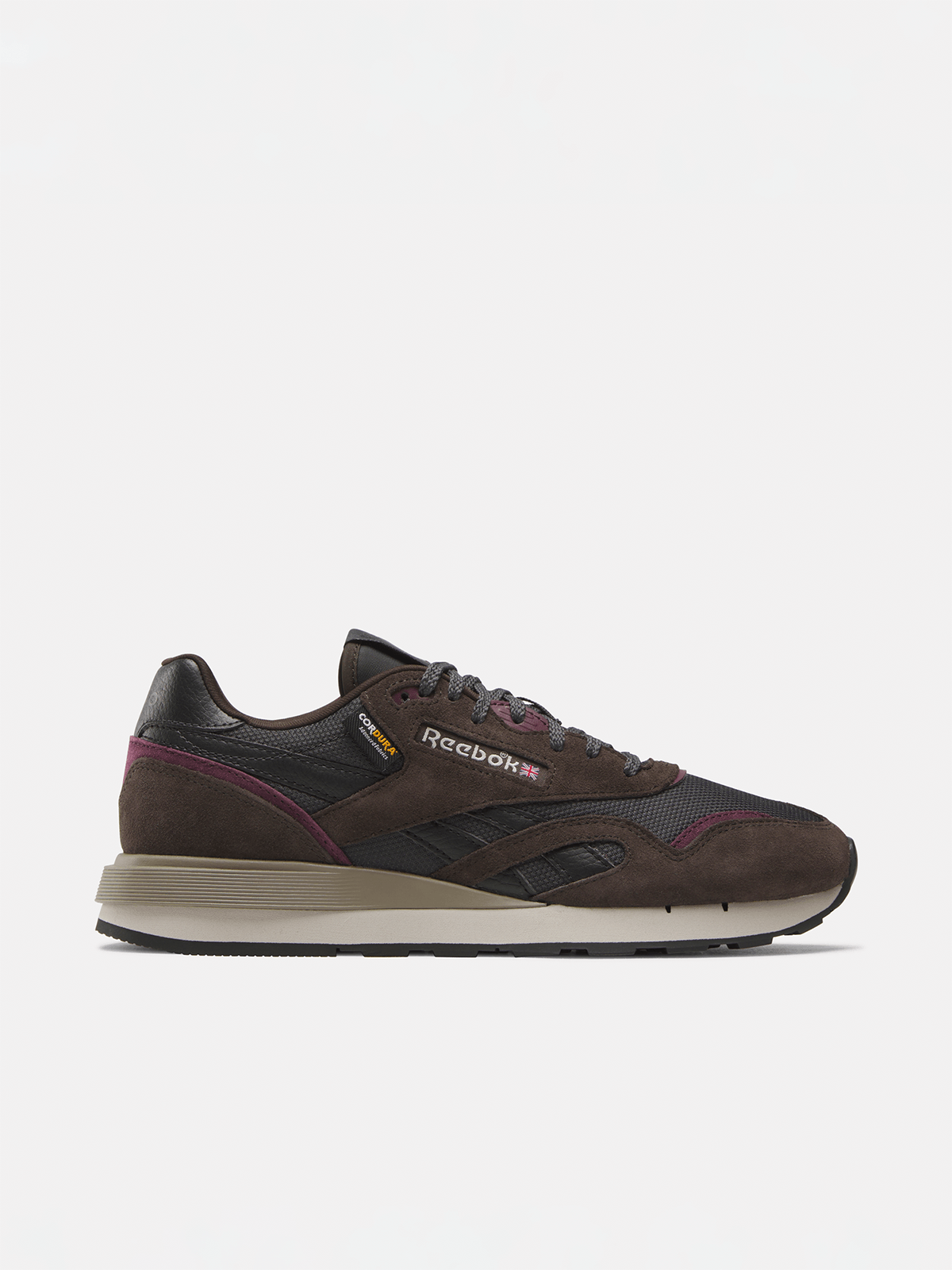 Reebok Men's Nylon 89 Black/Burgundy Sneaker Bash