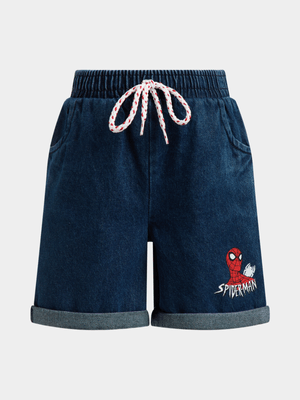 Jet Older Boys Denim Spiderman Shorts