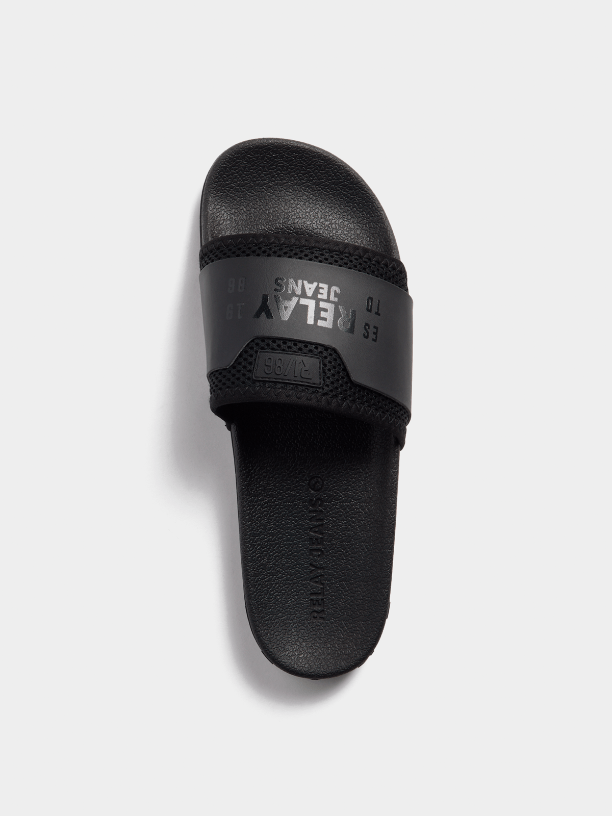 Relay Jeans Men's Mesh Foam Black Slides | Bash