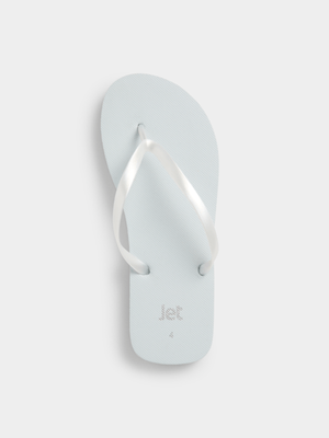Jet Women's Pearl White Basic Flip Flop