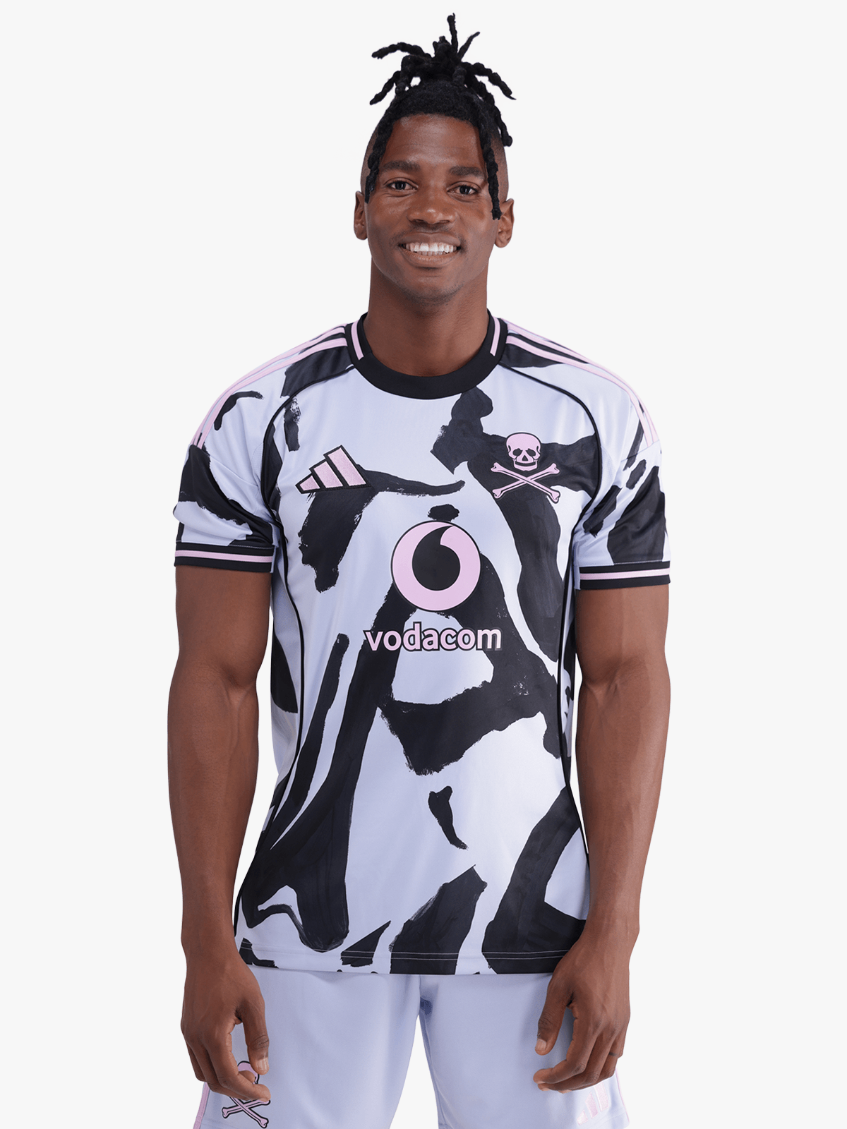adidas Mens Orlando Pirates 3rd 25/26 Blue/Pink Stadium Jersey | Bash