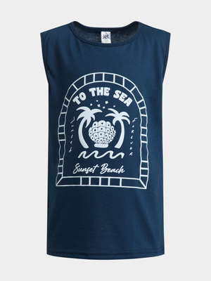 Jet Younger Boys Navy Match BF Vest