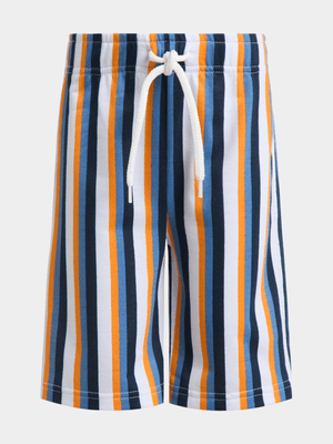 Jet Younger Boys Orange Stripe Match BF Shorts
