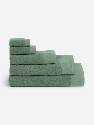 Jet Home Green Face Cloth