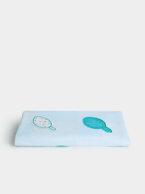 Granadilla Checkerboard Lolly Blue Towel