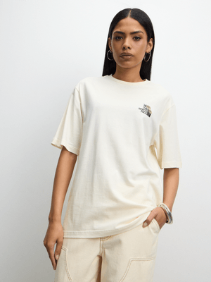 The North Face Women's Relaxed Flower Dome Graphic White T-shirt