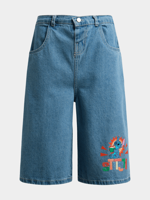 Jet Older Girls Stitch Denim Jorts