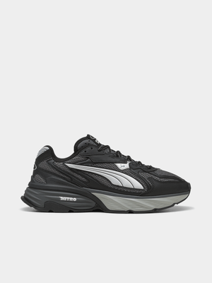Puma Men's Grey Fade Nitro LS Black/Dark Grey Sneaker