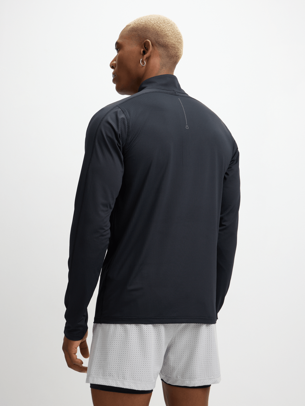 TS Mens Legacy 1/4 Zip Funnel Neck Black Training Top | Bash