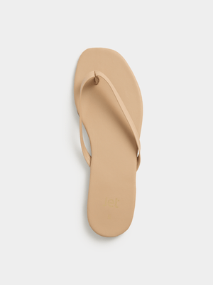 Jet Women's Ecru Basic Thong Sandal