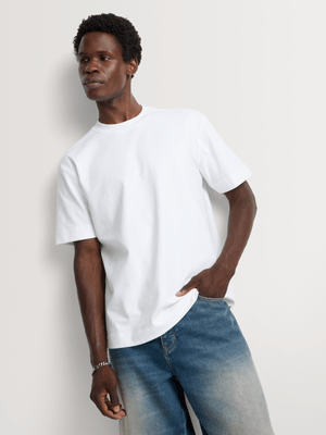Markham Men's Sueded White T-Shirt
