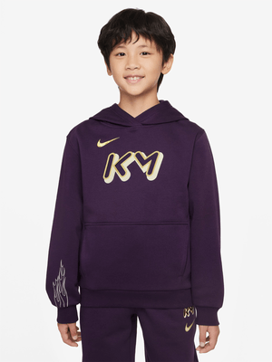 Nike Boys Club Fleece "Kylian Mbappé" Purple/Gold Hoodie