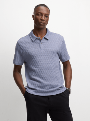 Exact Men's Blue Textured Golfer