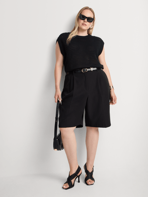 Openwork Longline Vest