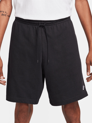 Nike Mens Club Knit Black/White Shorts