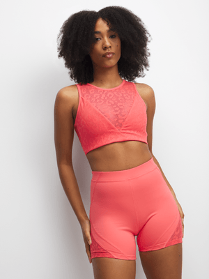 Reebok x Angel Reese Women's Coral Bike Shorts