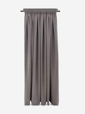 Volpes Medea Blockout Grey Taped Lined Curtain