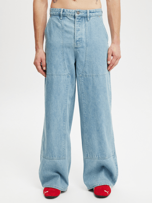 Men's Cotton On Blue Super Baggy Balloon Jeans